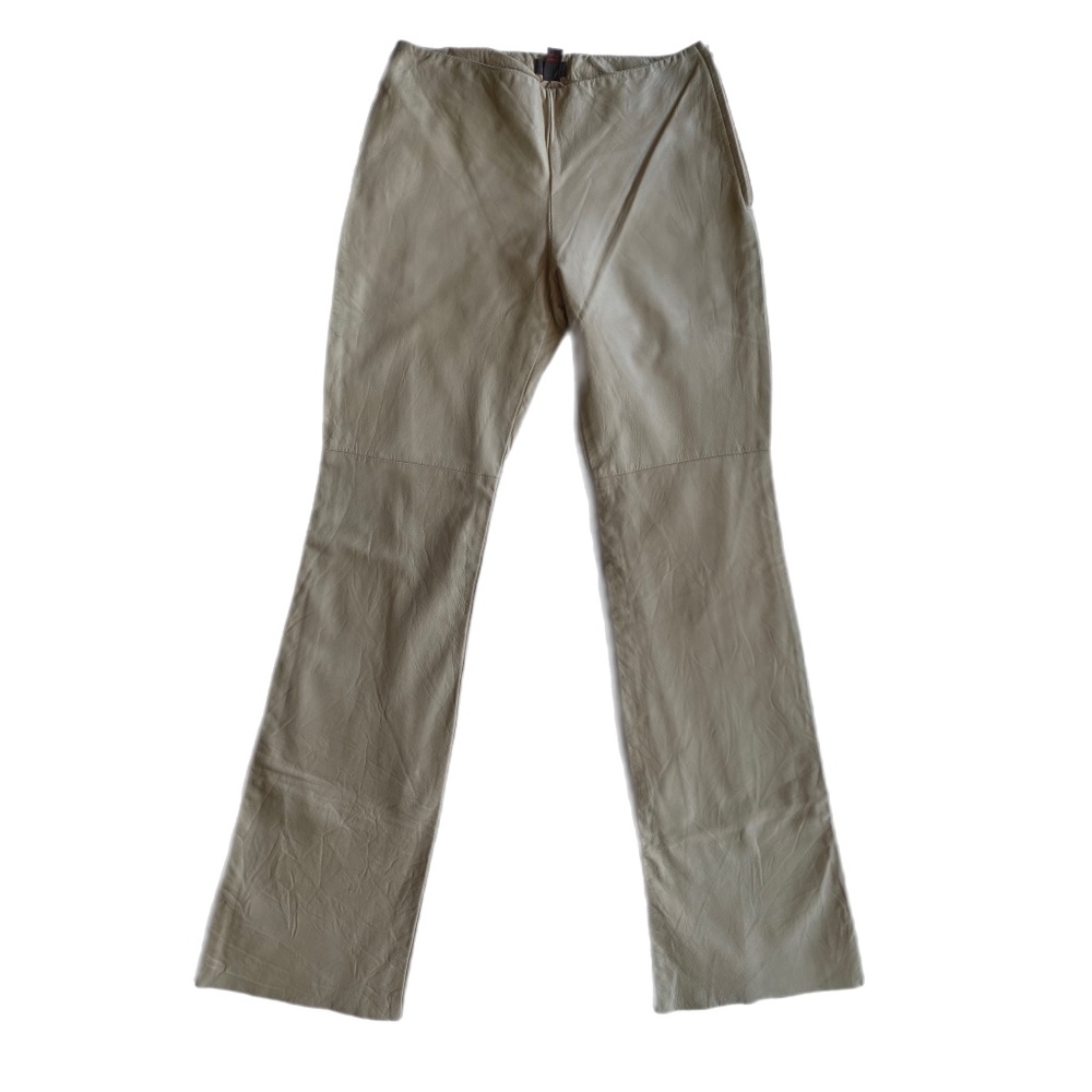 Danier leather tan pants